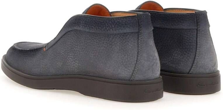 Santoni Grijze Platte Schoenen Gray Heren