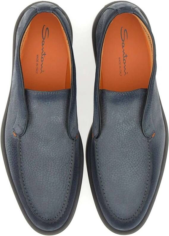 Santoni Grijze Platte Schoenen Gray Heren