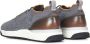 Santoni Grijze Sneakers Lage Top Elastische Stof Gray Heren - Thumbnail 3