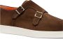 Santoni Heren dubbele gespschoen Brown Heren - Thumbnail 5