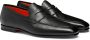 Santoni Heren gepoetste leren penny loafer Black Heren - Thumbnail 3