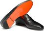 Santoni Heren gepoetste leren penny loafer Black Heren - Thumbnail 4