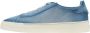 Santoni Heren Leren Veterschoenen Blue Heren - Thumbnail 4