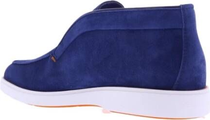 Santoni Heren Loafer Instapper Schoen Blue Heren