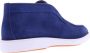 Santoni Heren Loafer Instapper Schoen Blue Heren - Thumbnail 3