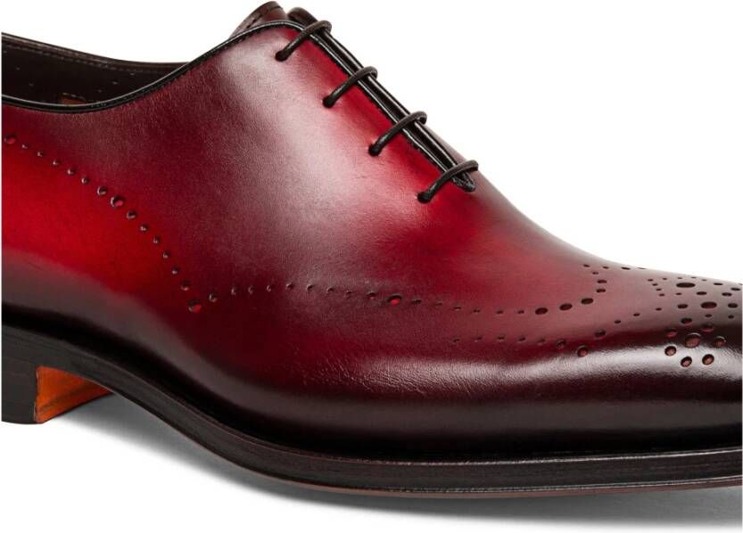 Santoni Heren Oxford brogue Red Heren