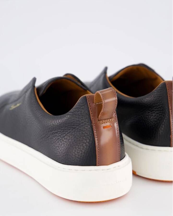 Santoni Heren Sneaker Victor Black Heren