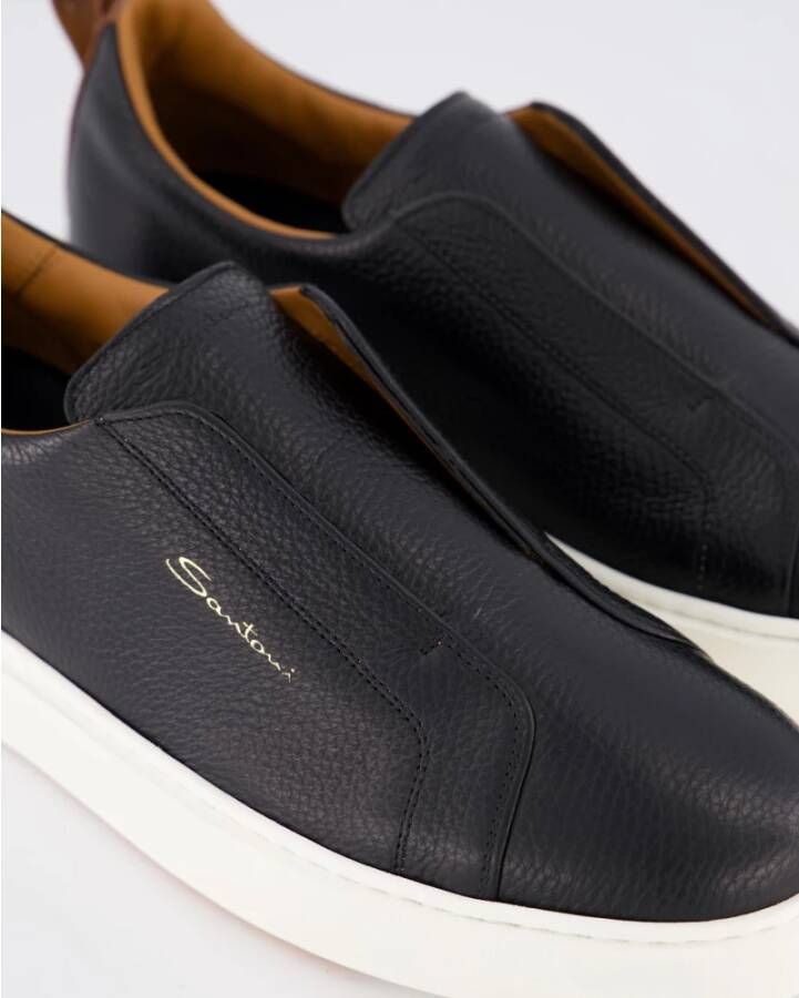 Santoni Heren Sneaker Victor Black Heren