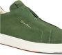 Santoni Heren suède instap sneaker Green Heren - Thumbnail 3