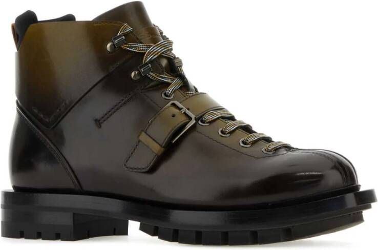 Santoni Premium Multicolor Leren Enkellaarzen Meerkleurig Heren