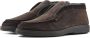 Santoni Bruine Suède Slip-On Loafers Brown Heren - Thumbnail 2