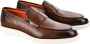 Santoni Italiaanse Leren Decolletes Schoenen Brown Heren - Thumbnail 2