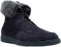 Santoni Italiaanse Leren Enkellaarzen Blue Heren - Thumbnail 2