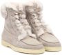 Santoni Italiaanse Leren Enkellaarzen Gray Dames - Thumbnail 2