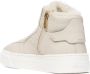 Santoni Beige High-Top Sheepskin Sneakers Beige Dames - Thumbnail 2