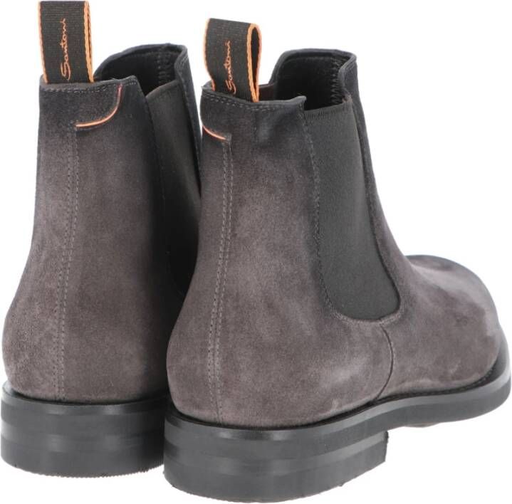 Santoni Klassieke Chelsea Boot voor Mannen Gray Heren