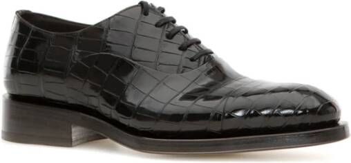 Santoni Klassieke Derby Schoenen Black Heren