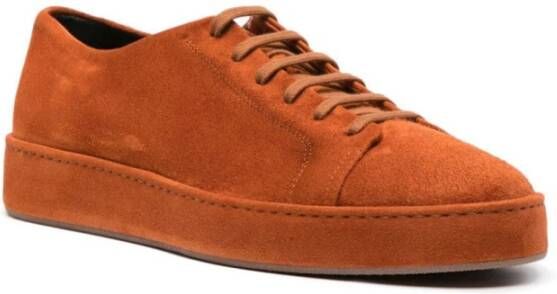 Santoni Klassieke Derby Schoenen in Bruin Leer Orange Heren