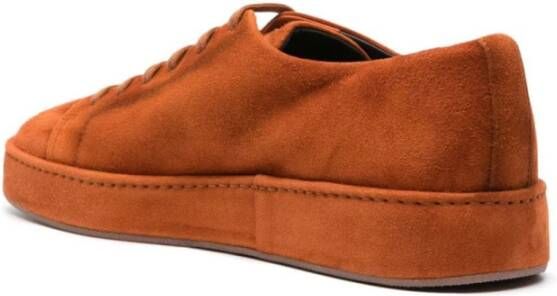 Santoni Klassieke Derby Schoenen in Bruin Leer Orange Heren