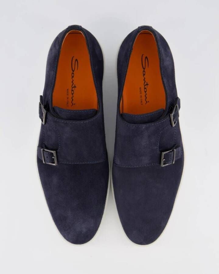 Santoni Klassieke heren loafers Blue Heren