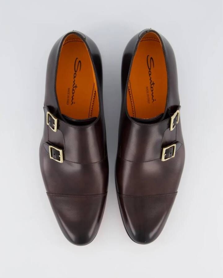 Santoni Klassieke Herenschoenen van Leer Brown Heren