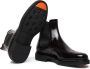 Santoni Klassieke Leren Brogue Chelsea Laars Gray Heren - Thumbnail 4