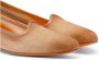 Santoni Klassieke Leren Loafers Beige Dames - Thumbnail 4