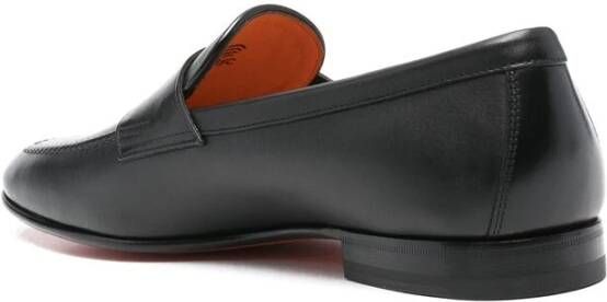 Santoni Klassieke Leren Schoen Black Heren