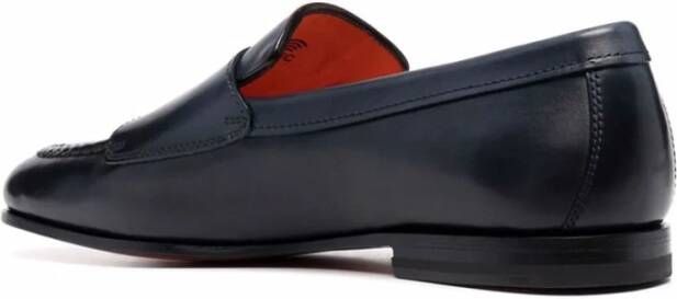 Santoni Klassieke Monk Strap Schoenen Blue Heren