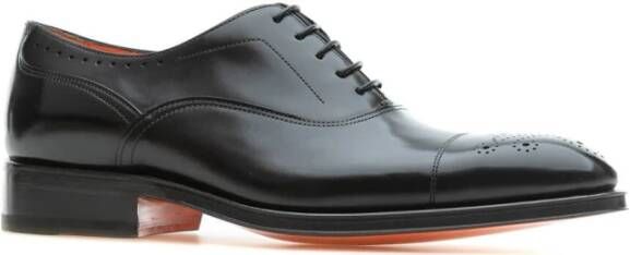 Santoni Klassieke Oxford Schoenen Black Heren