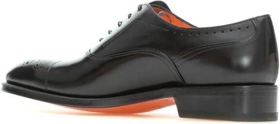 Santoni Klassieke Oxford Schoenen Black Heren