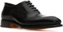 Santoni Klassieke Oxford Schoenen van Zwart Leer Black Heren - Thumbnail 2