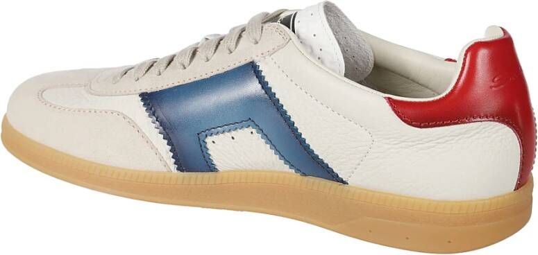 Santoni Lage Sneakers voor Sport White Heren