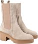 Santoni Leren Chelsea Boots voor vrouwen Beige Dames - Thumbnail 2