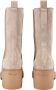 Santoni Leren Chelsea Boots voor vrouwen Beige Dames - Thumbnail 3