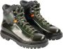 Santoni Leren Enkellaarzen Green Heren - Thumbnail 2