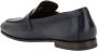 Santoni Leren loafers met contrasterende gesp en rubberen halve hak Blue Heren - Thumbnail 3