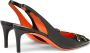 Santoni Leren Slingback met Decoratief Detail Black Dames - Thumbnail 3