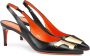 Santoni Leren Slingback met Decoratief Detail Black Dames - Thumbnail 5