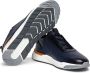 Santoni Leren Sneaker Blue Heren - Thumbnail 4