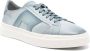 Santoni Leren sneakers met rubberen zool Blue Heren - Thumbnail 4