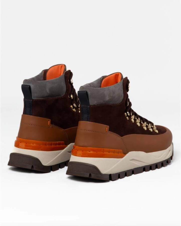 Santoni Leren Trekking Boot Multicolor Heren