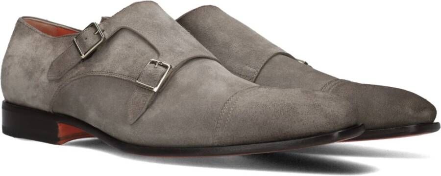 Santoni Levante Beige Suède Schoenen Beige Heren