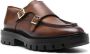 Santoni Lichtbruine Leren Dubbele Gespschoenen Brown Dames - Thumbnail 2