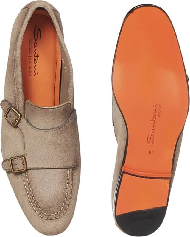 Santoni Loafers Beige Heren