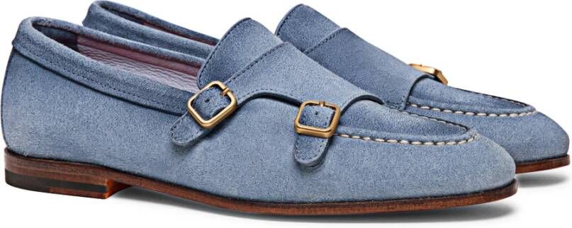 Santoni Loafers Blue Heren