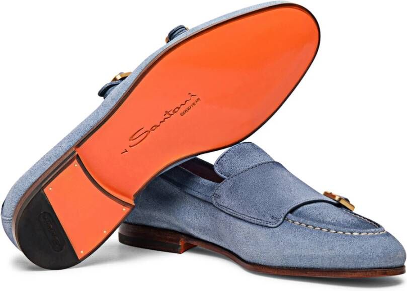 Santoni Loafers Blue Heren