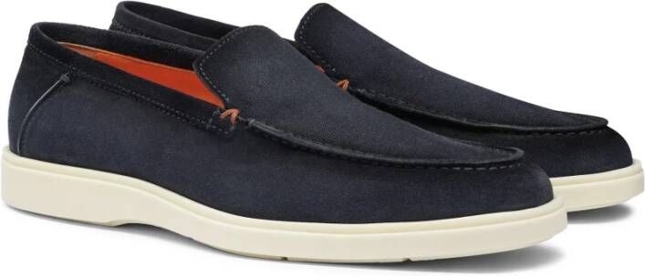 Santoni Loafers Blue Heren