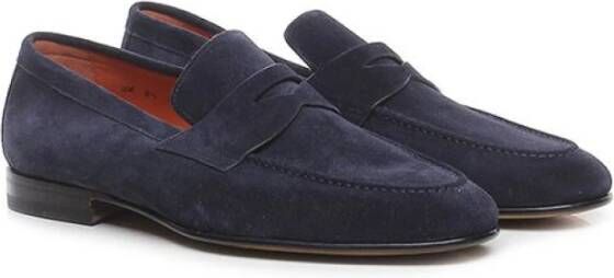 Santoni Loafers Blue Heren