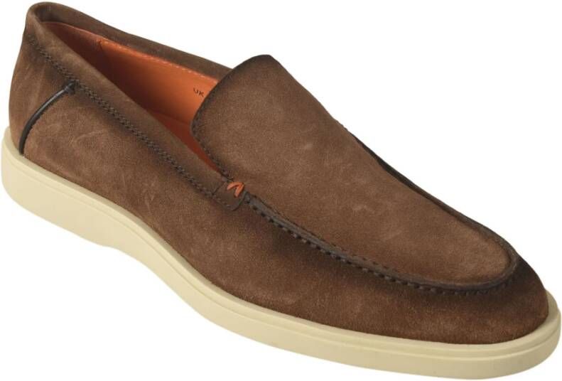 Santoni Loafers Brown Heren